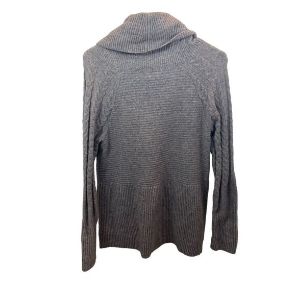 Liz Claiborne Cowl Neck Not Sweater Purple, Blue and Grey Size Medium - Picture 3 of 10